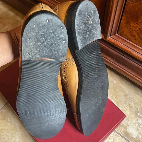 Brooks Brothers Men’s Walnut Leather Oxford , Size 10.5, Re-Soled - Picture 7 of 9